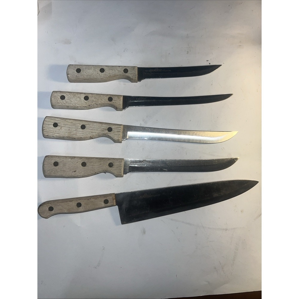 Vintage OLD HOMESTEAD Knives set of 5  (Japan)